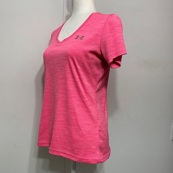 Under Armour heatgear v-neck, short sleeve top - Picture 3 of 5